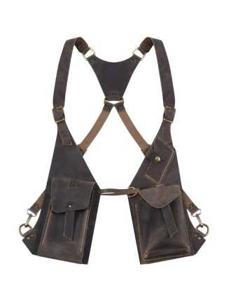 Holster Cuir Marron Vintage Biker