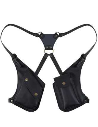 Holster Cuir Marron Vintage Biker