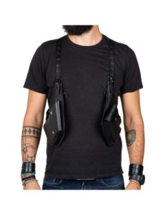 Holster Cuir Marron Vintage Biker