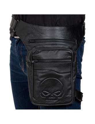 Pochette Moto Harley, Sacoche de Hanches - Jambes Cuir, Pas Cher