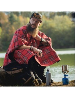 Poncho Moto Biker Lumberjack Laine