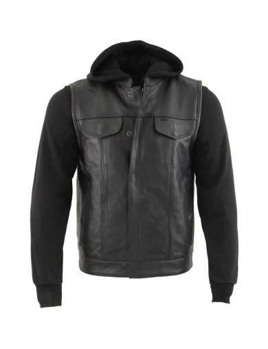 Ensemble Cut Cuir + Hoodie Capuche