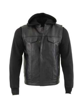 Ensemble Cut Cuir + Hoodie Capuche