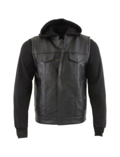 Ensemble Cut Cuir + Hoodie Capuche