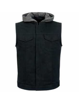 Gilet Moto Denim Noir Capcuhe Zolki
