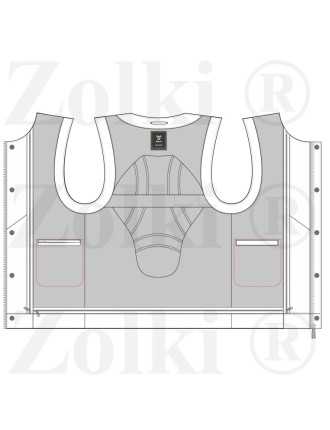Doublure Interne Gilet Dorsale Moto Zolki