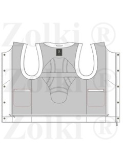 Doublure Interne Gilet Dorsale Moto Zolki