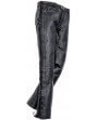 Pantalon Cuir Biker Noir Lacets Motard