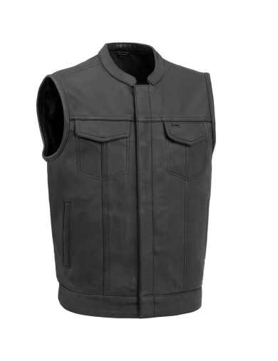 Gilet Moto Cuir Zolki SOA Heritage 