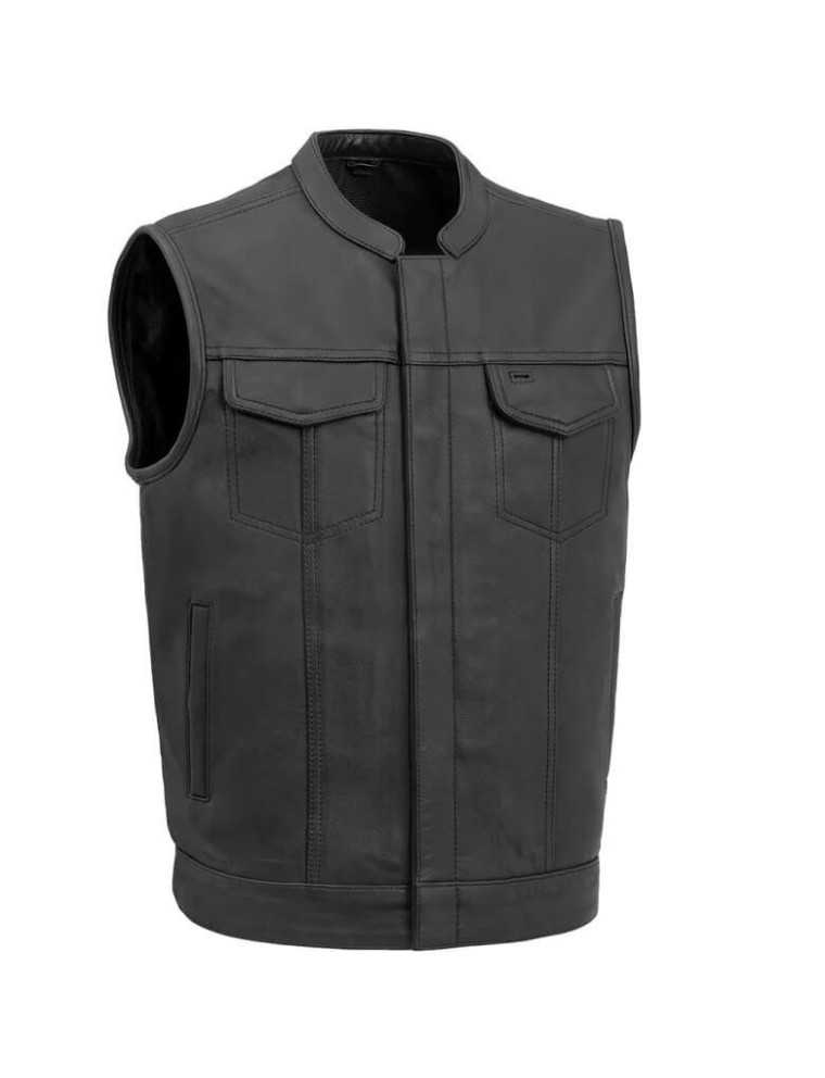 Gilet Moto Cuir Zolki SOA Heritage 