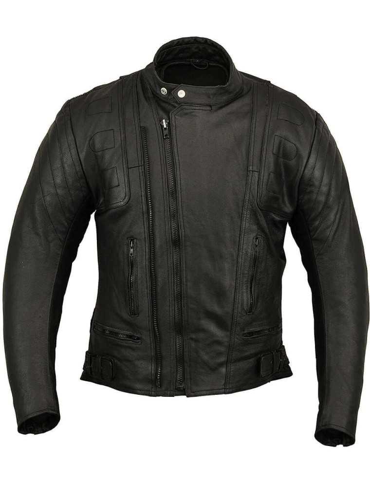 Blouson Moto Homme Cuir Zolki Custom Vintage
