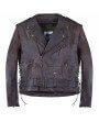 Blouson Moto Perfecto Marron Vieilli