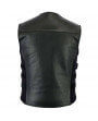 Cut Cuir vachette Biker gilet pareballe Zolki 