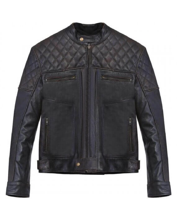 gilet cuir moto custom