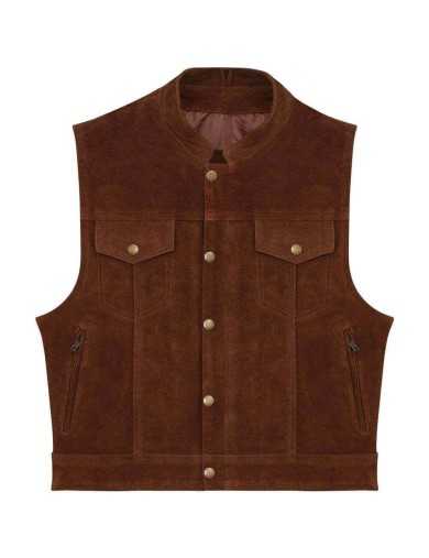 Boléro Cuir SOA Suede Camel Zolki 