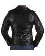 Veste Perfecto Homme Biker Cuir Agneau Noir