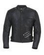 Blouson Moto Cuir Noir Sobre