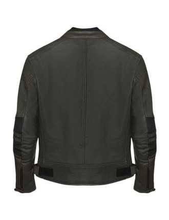 Blouson Moto Cuir Vert Custom Zolki
