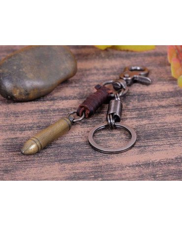 Porte Clefs Biker Gun