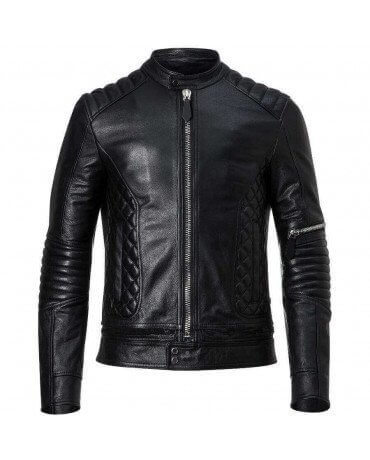 Blouson Moto Homme Cuir Moto Fashion Zolki