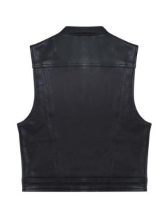 Gilet Cuir Cut Biker Zippo Briquet Zolki