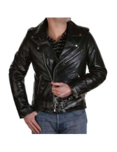 Blouson Perfecto Fashion Homme Cuir Vachette Mat Zolki