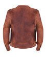 Blouson Moto Marron Cuir Zolki