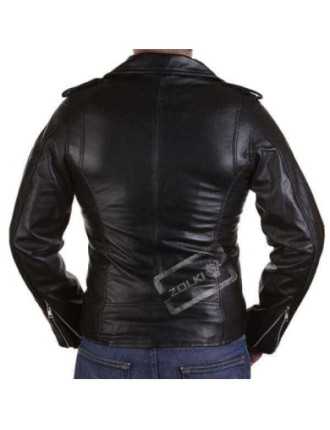 Veste Perfecto Homme Biker Cuir Agneau Noir