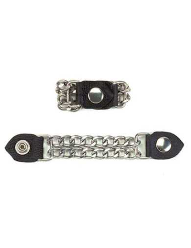 Extender Chaine Veste Cuir Métal