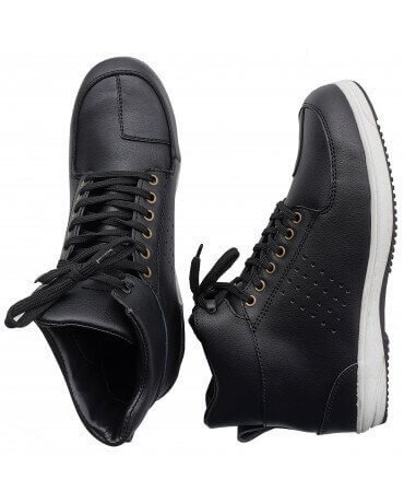 Baskets Moto Homme Cuir