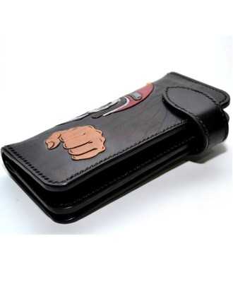 Portefeuille Motard Francais Cuir