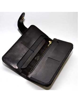 Porte Feuille Zolki Biker Cuir Laiton Kustom