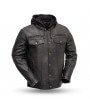 Blouson Moto Biker Capuche Zolki