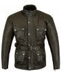 Veste Britanique Cuir Brun Marron Zolki