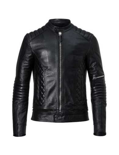Blouson Moto Homme Cuir Moto Fashion Zolki