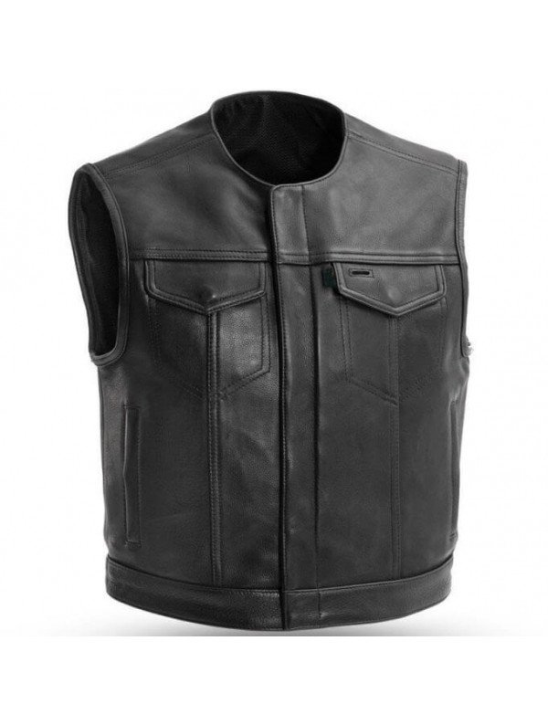 gilet homme biker