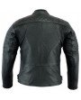 Blouson Moto Cuir Homme Samourai Noir Zolki