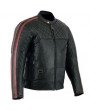 Blouson Moto Cuir Homme Samourai Noir Zolki