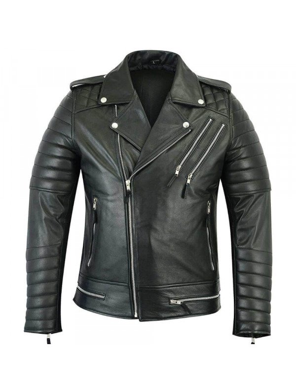 Acheter Blouson Motard Perfecto Cuir, Veste Rétro Vintage, Brando