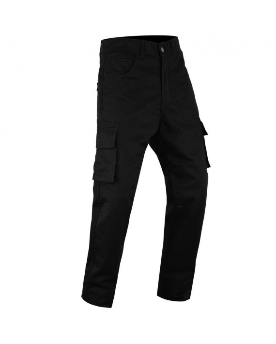 Pantalon Noir Cargo Moto Kevlar Zolki