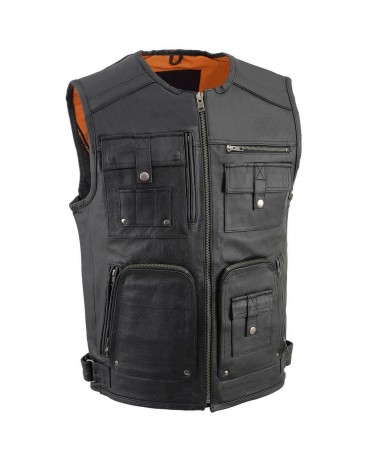 Gilet Moto Multi Pockets Homme Zolki