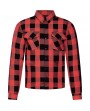 Chemise Kevlar Moto Lumberjack Rouge