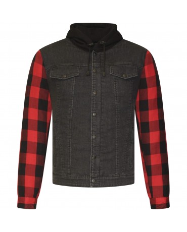 Hoodie Capuche Rouge Lumberjack Kevlar