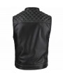 Veste Moto Cut Biker Blanc Noir