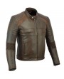 Blouson Moto Marron Vintage Zolki