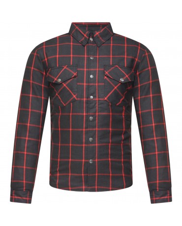 Lumberjack Moto Rouge Noire Kevlar