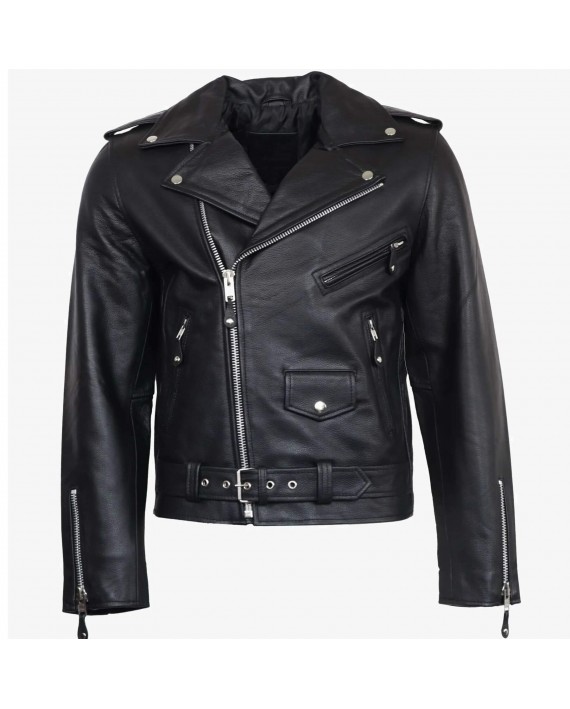 Acheter Blouson Motard Perfecto Cuir, Veste Rétro Vintage, Brando