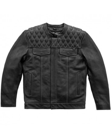 Blouson Moto Cuir Homme Zolki