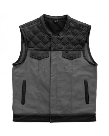 Cut Gilet Cuir Gentleman Rider