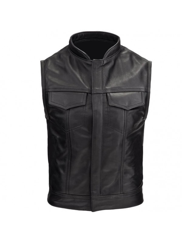 Gilet Biker USA Bol ro Cuir Homme Cut SOA Veste Sons Of Anarchy